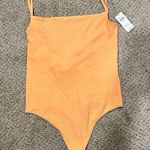 Abercrombie Tangerine One Piece body suit